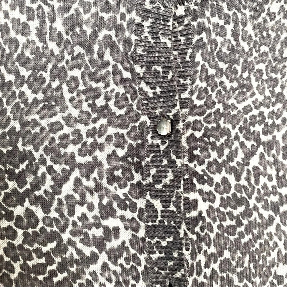 Talbots animal print cardigan Large petite C